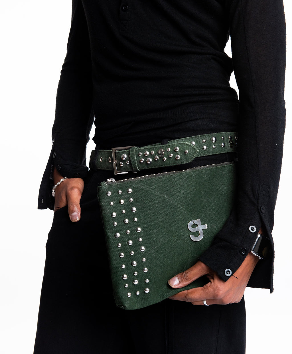 Large Studded Pouch